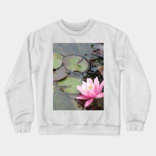 Pink Water Lily Crewneck Sweatshirt